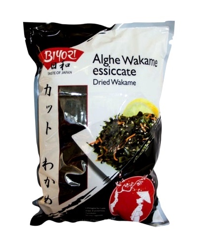 Alghe Wakame essiccate - Biyori 500g.